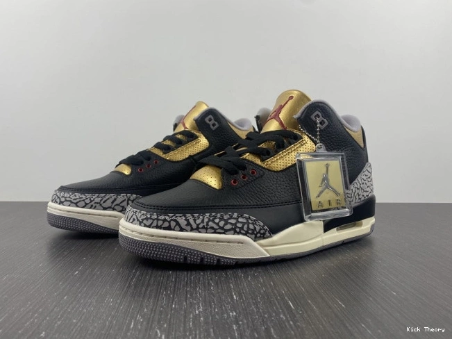 Kicked Out Shoe Store CK9246-067 Gold Jordan WMNS 3 Black Air 0813
